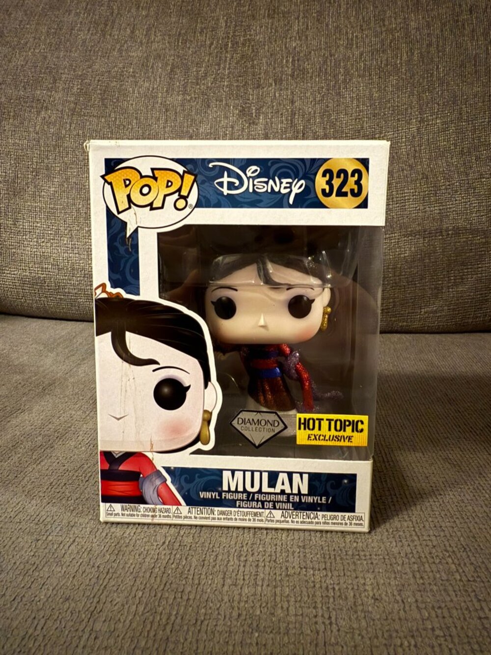 Funko Pop - Disney #323 Mulan - Diamond Collection - Hot Topic Exclusive